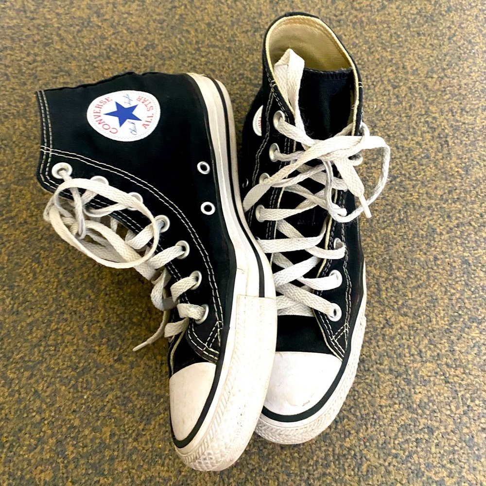 black high top converse